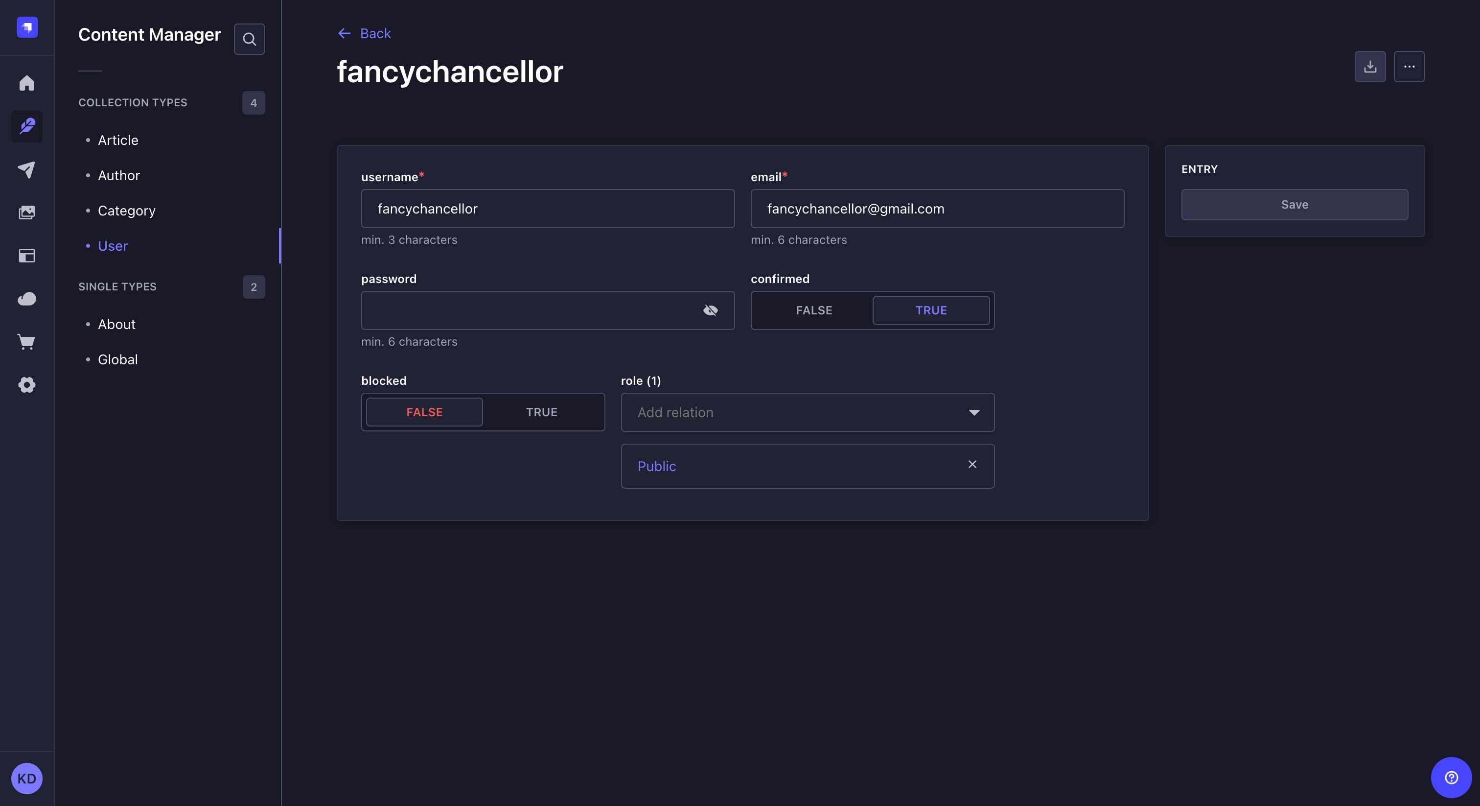 コンテンツマネージャーを介してエンドユーザーを管理
